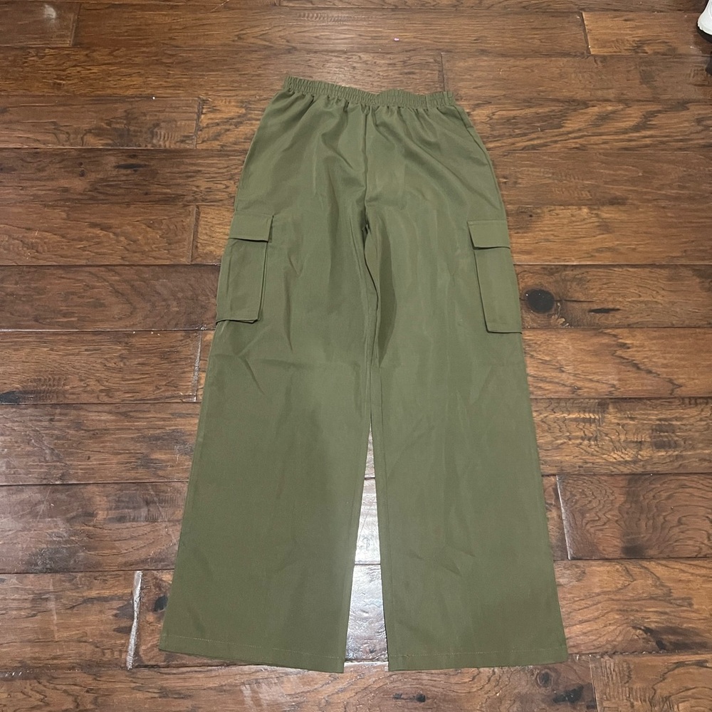 Olive green cargo pants